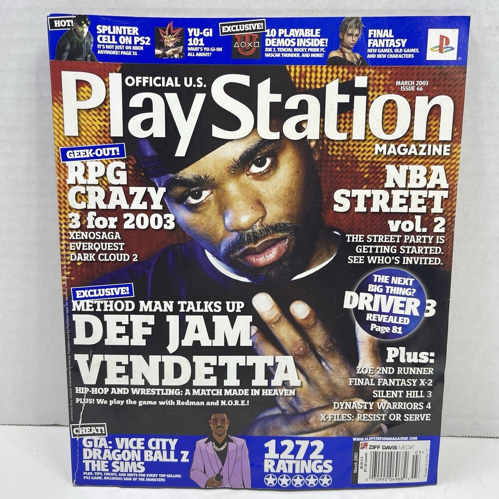 Official US PlayStation Magazine Issue #66 March 2003 Def Jam W/ Demo Disc